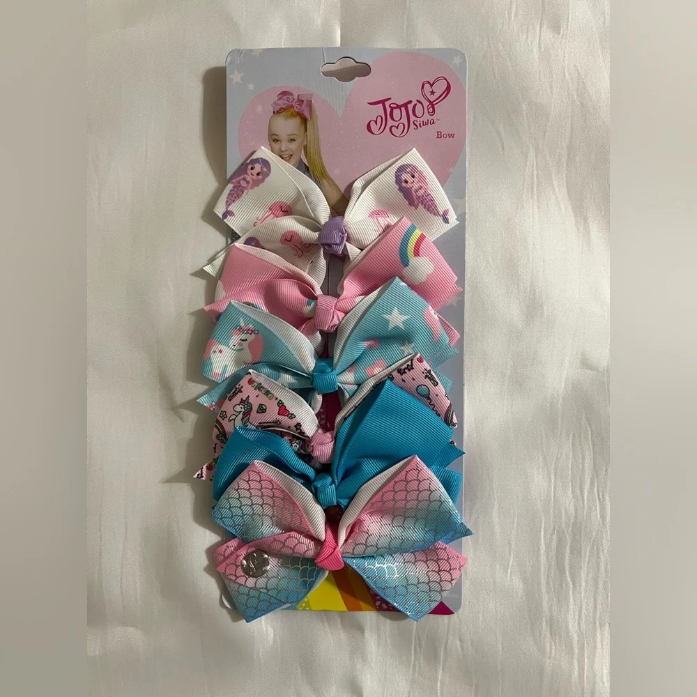 JoJo Siwa Pastel Hair Bow Collection 6 Pcs Set
